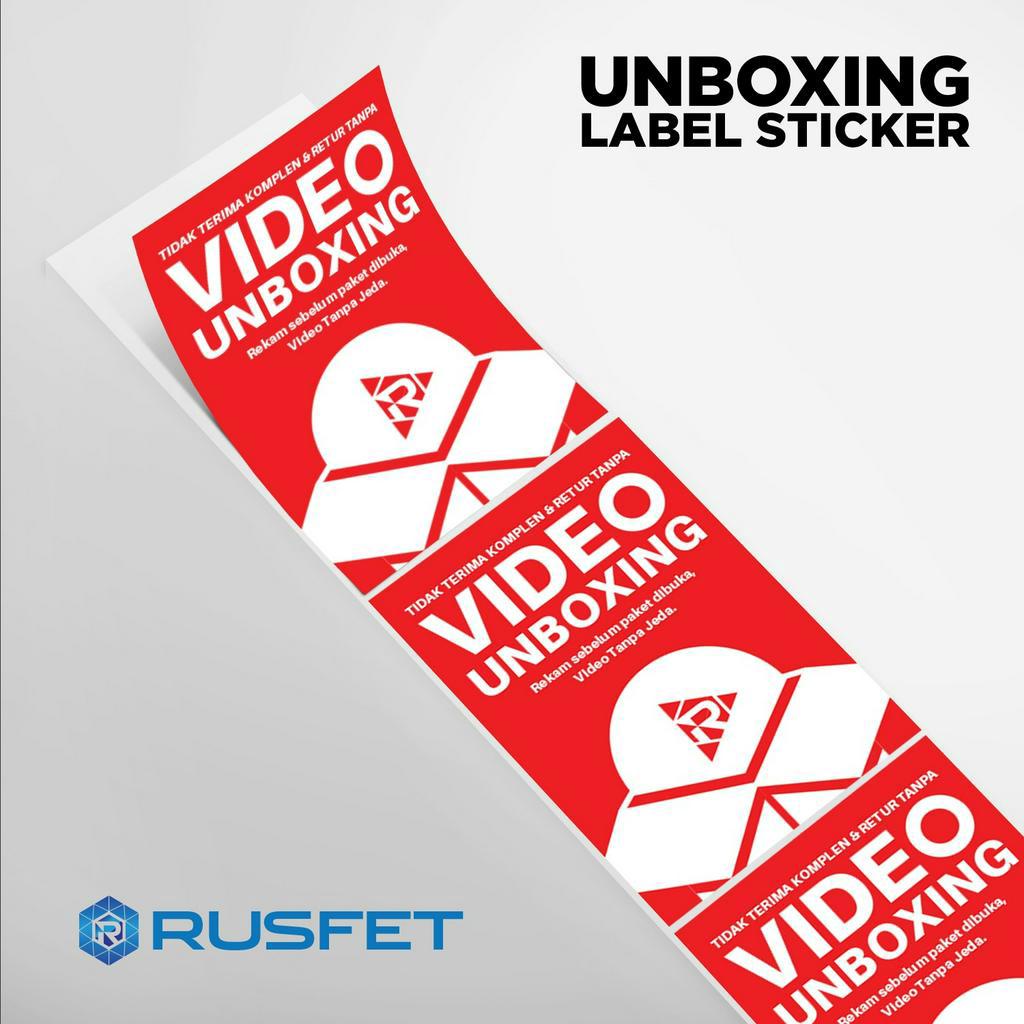 Jual Stiker Video Unboxing/Label Video Unboxing/Sticker Unboxing ...