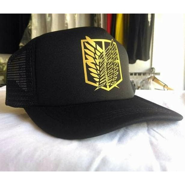 Jual Promo Murah - Topi Anime Logo SNK Attack On Titan - Free Stiker ...