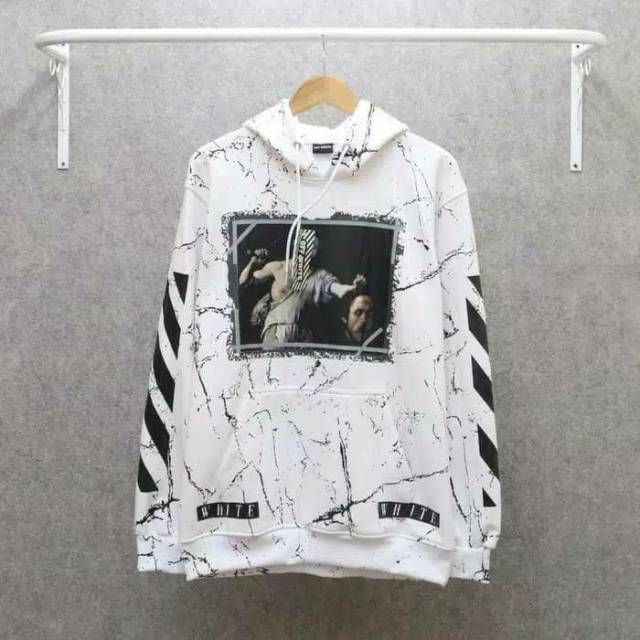 Hoodie off white marble hotsell