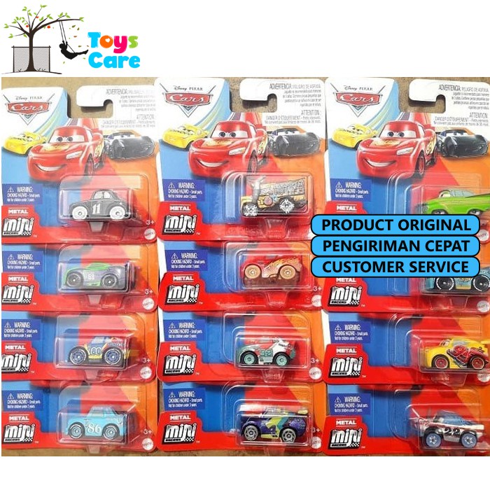 Jual Cars Mini Racer Lightning McQueen Murray Miss Fritter Cruz Ramirez ...