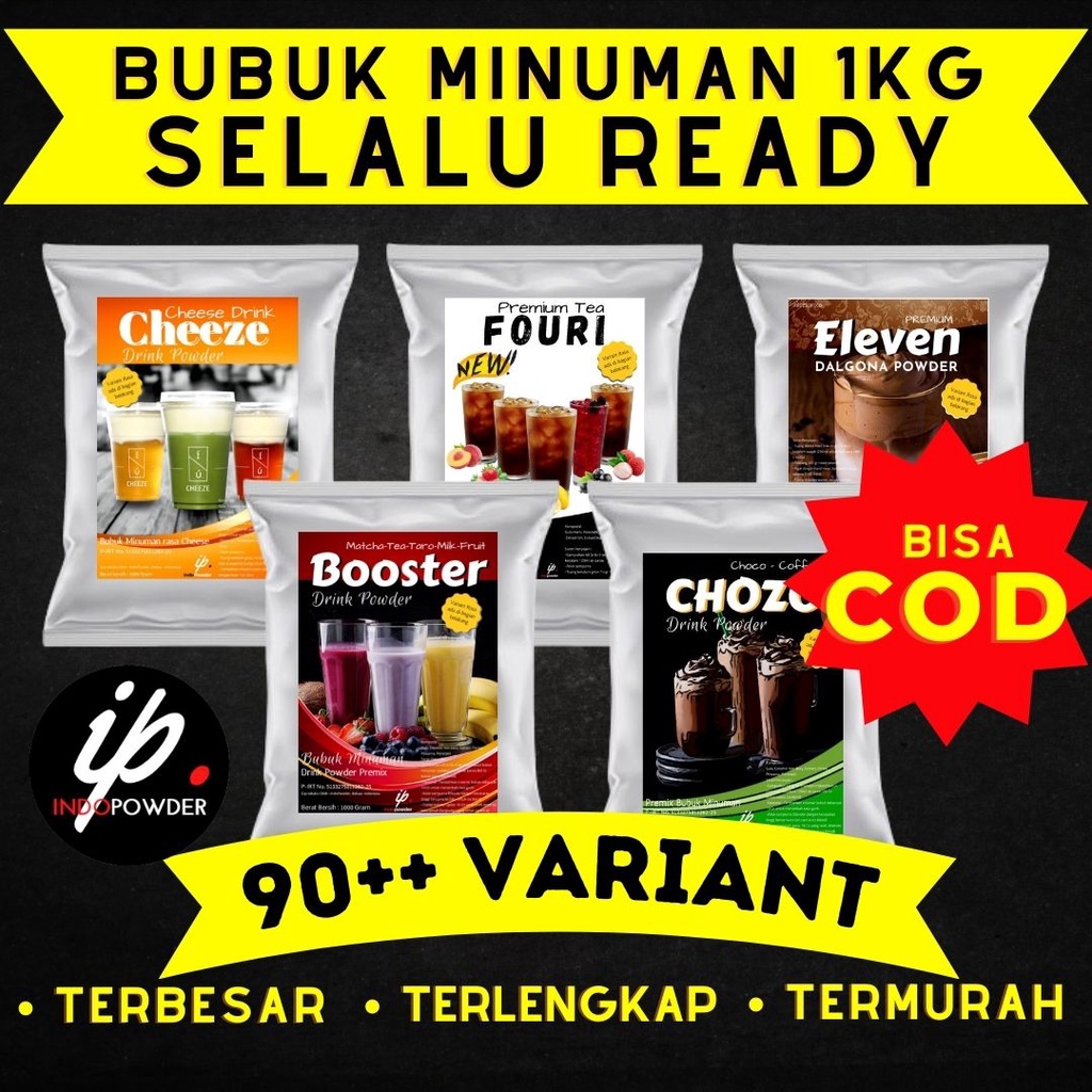 Jual Bubuk Minuman Rasa 1Kg 90 Variant l Bisa pilih variant (1kg = 1 ...