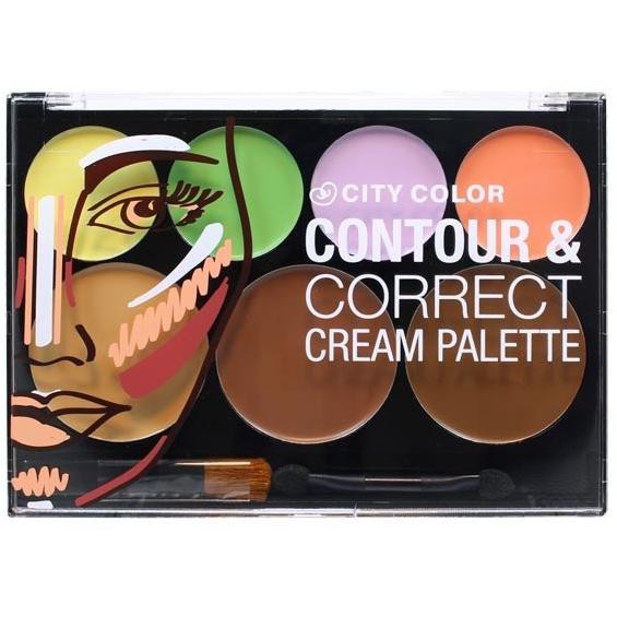 Jual City Color Contour & Correct Cream Palette (KODE Q8174) | Shopee ...