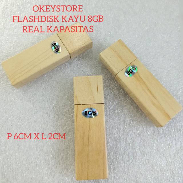 Jual FLASHDISK 8GB KAYU FDWD01 TUTUP MAGNET REAL KAPASITAS | Shopee ...