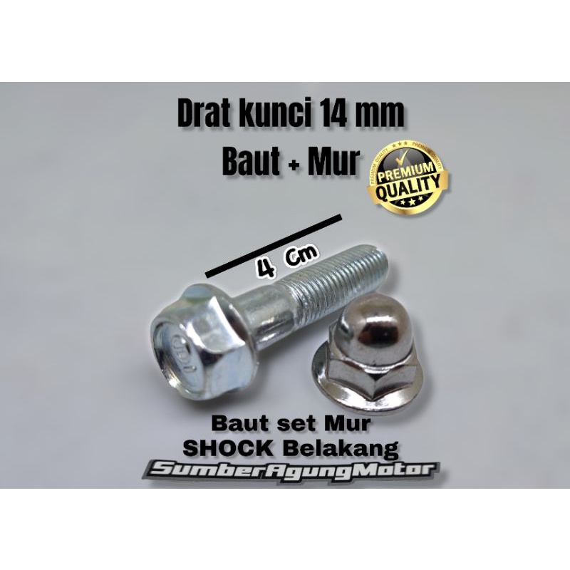 Jual BAUT SET MUR SKOK SHOCK SHOCKBREAKER BELAKANG 4CM DRAT 14 SEMUA ...