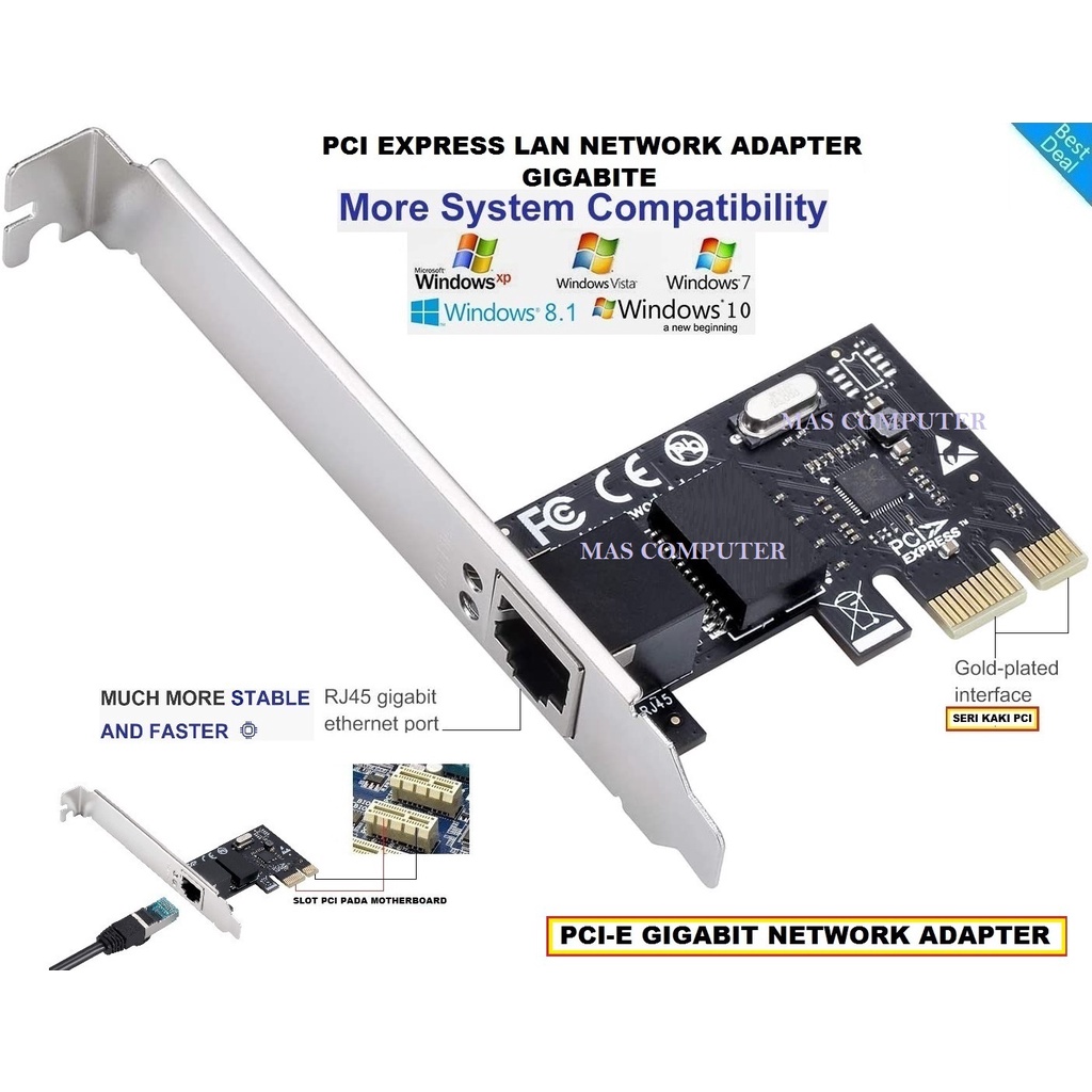 Jual Pci E Gigabite Network Adapter Pci Express Lan Pci Lan