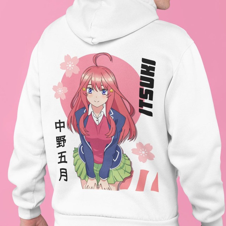 The Quintessential Quintuplets Zip Hoodie - Nino Nakano Moss Version