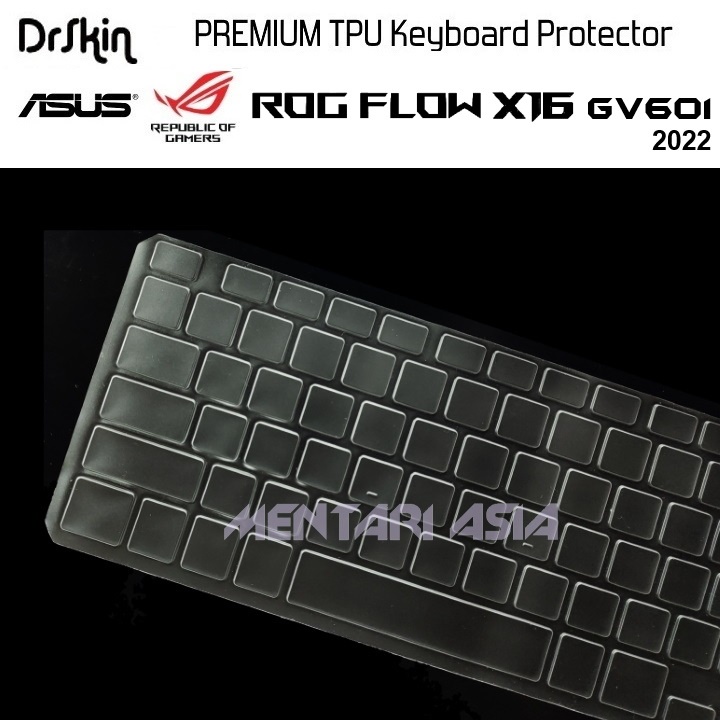 Jual Keyboard Protector ASUS ROG FLOW X16 GV601 - DrSkin PREMIUM TPU ...