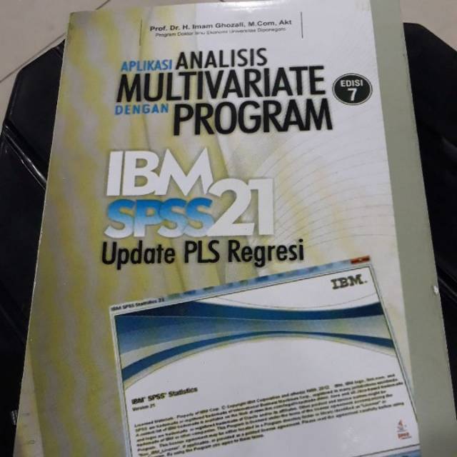 Jual JUAL BUKU APLIKASI ANALISIS MULTIVARIATE DENGAN PROGRAM IBM SPSS ...