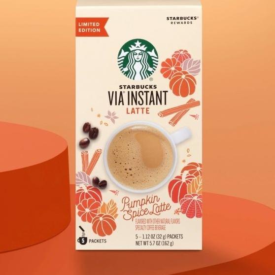 Jual Starbucks VIA Pumpkin Spice Latte Medium Roast Instant Coffee