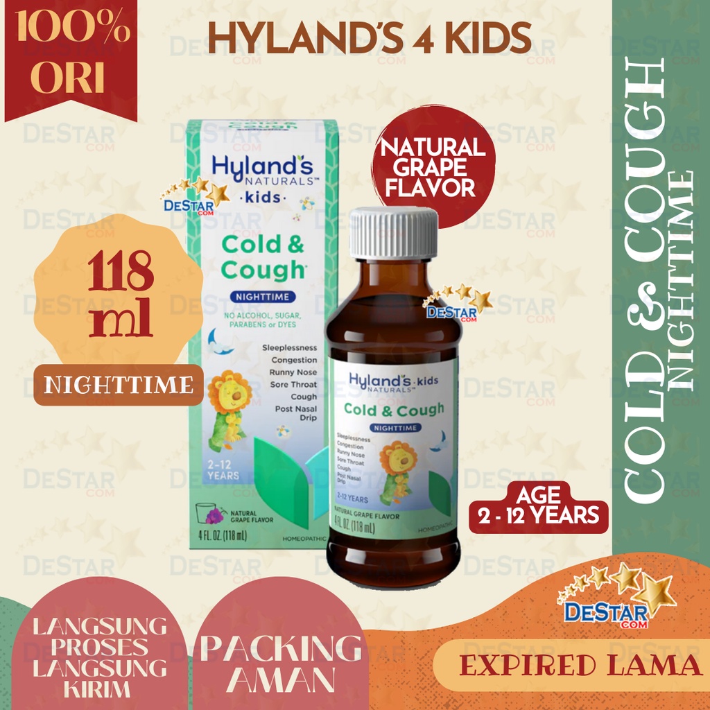 Jual HYLAND'S 4 KIDS COLD COUGH MUCUS SORE THROAT COUGH SYRUP STUFFY