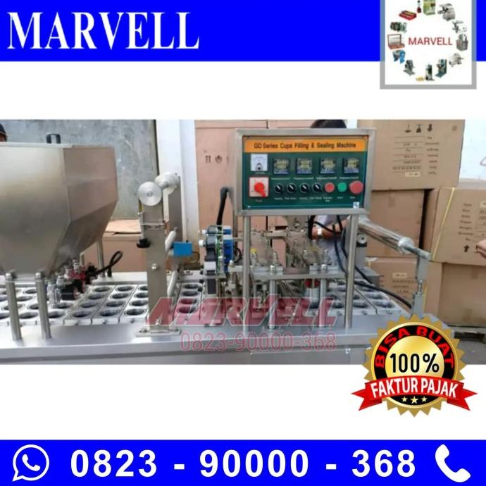 Jual Mesin Filling Cup Sealer 4 Line Full Otomatis - Produksi Cairan ...