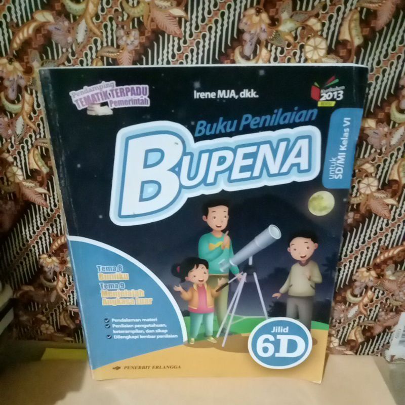 Jual BUPENA 6D SD/MI KELAS VI K13 REVISI ERLANGGA | Shopee Indonesia