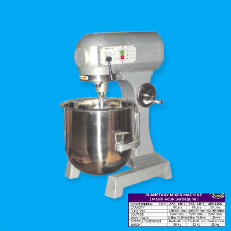 Jual mixer roti 10 liter planetary mixer | Shopee Indonesia