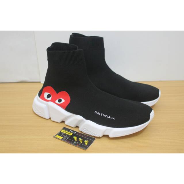 Balenciaga speed shop trainer x cdg