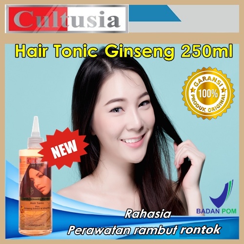 Jual BPOM Cultusia hair tonic ginseng penyubur rambut penguat akar ...