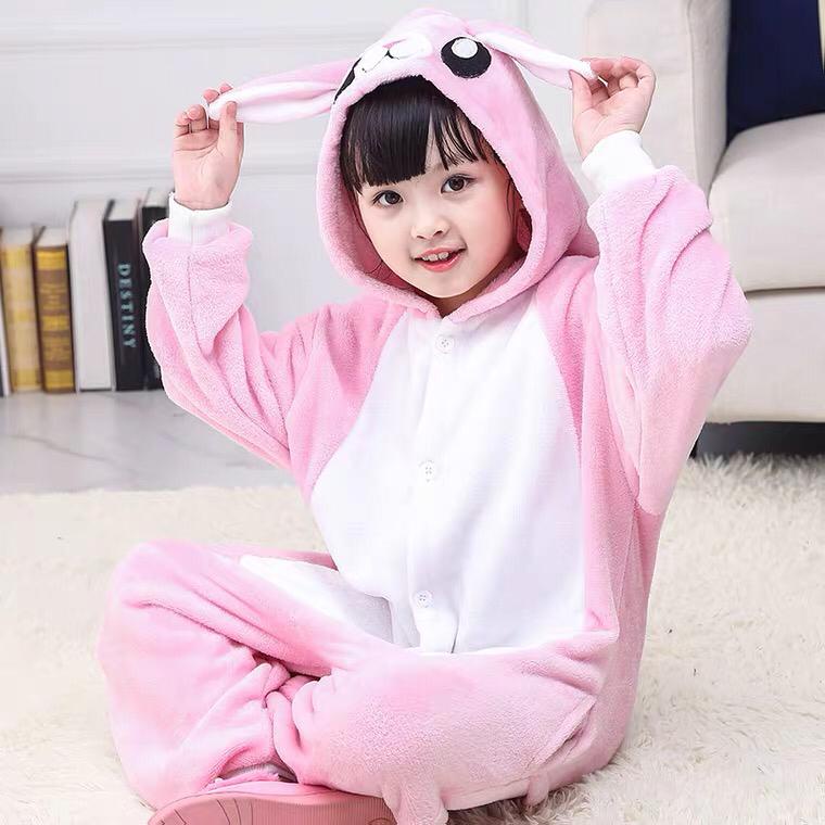 Jual BAJU ONESIE ANAK BONEKA KELINCI BUNNY RABBIT FULL PINK PIYAMA ...