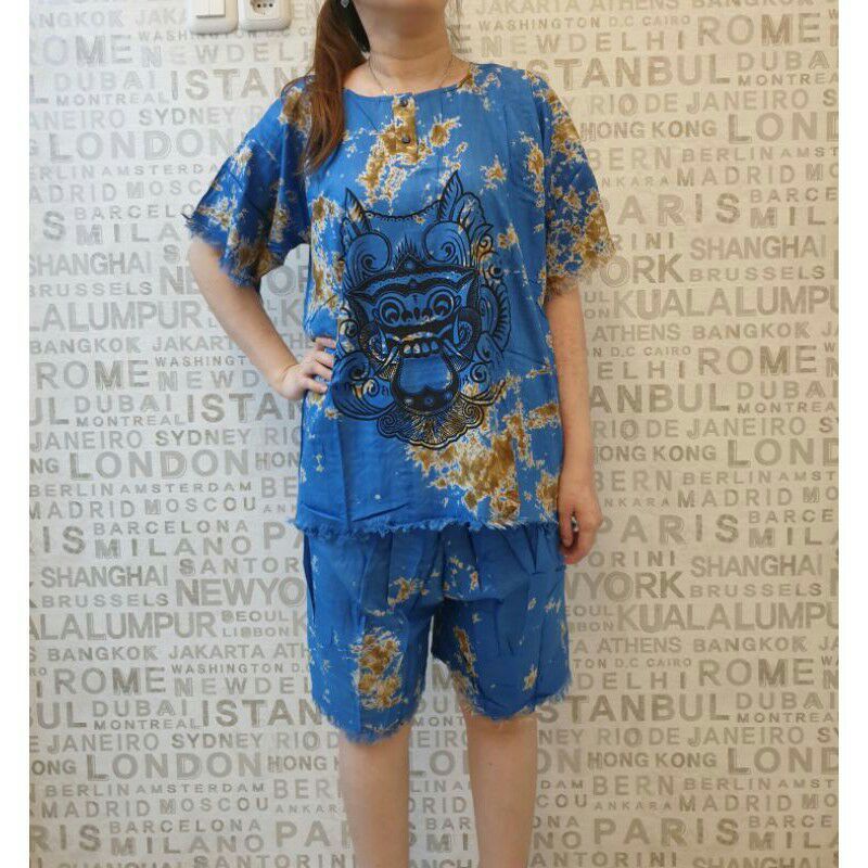 Jual baju Bali stelan XL baju dan celana barong katun dewasa Shopee Indonesia