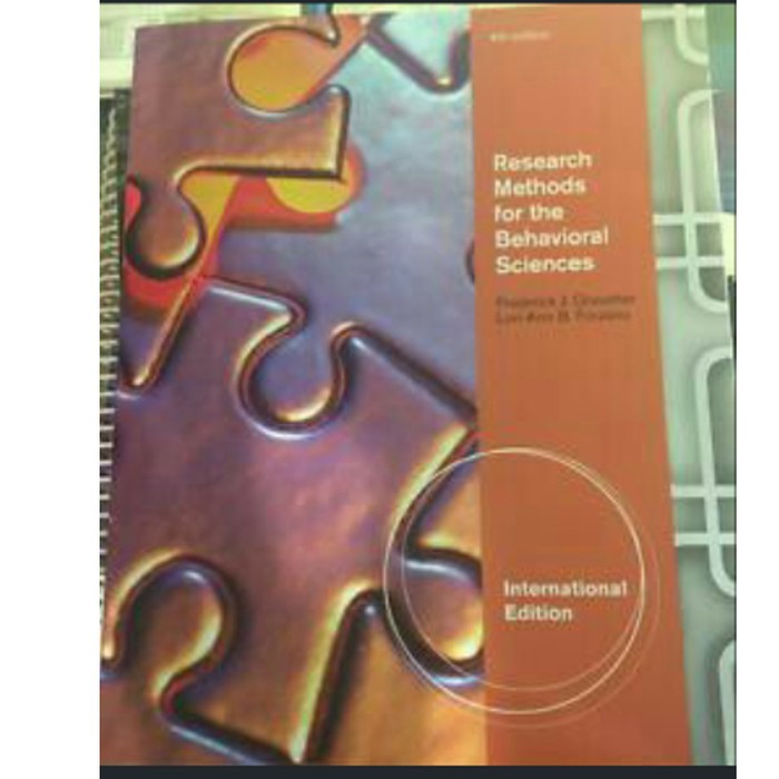 Jual Research methods for behavioral sciences 4th edition karangan ...