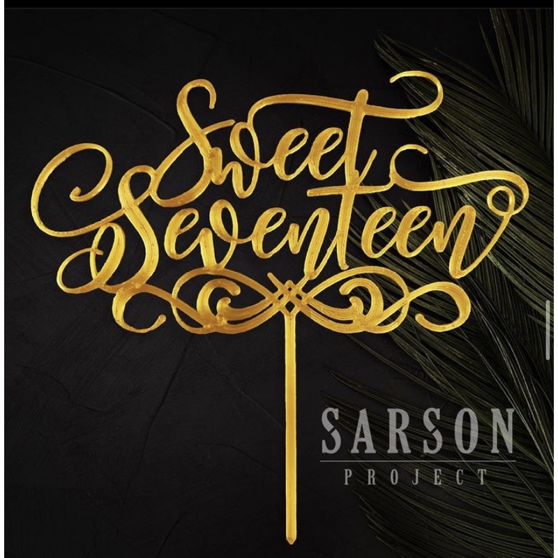 Jual Hiasan Kue Ulang Tahun, Sweet Seventeen SS01 , Birthday Cake