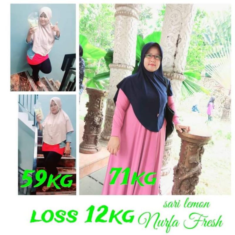 Jual NURFA FRESH SARI LEMON MURNI 500 Ml PELANCAR ASI DIET SEHAT ALAMI ...