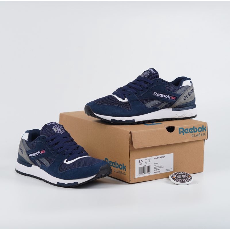 Jual Sepatu Reebok Classics GL 6000 Navy White | Shopee Indonesia