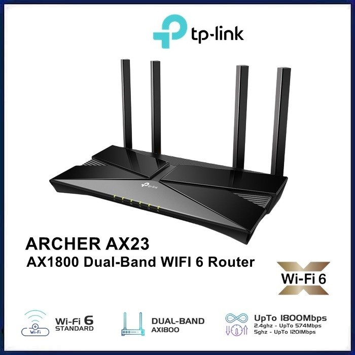 Jual TP-LINK Archer AX23 AX1800 Dual-Band Wi-Fi 6 Router-New AX 23 ...