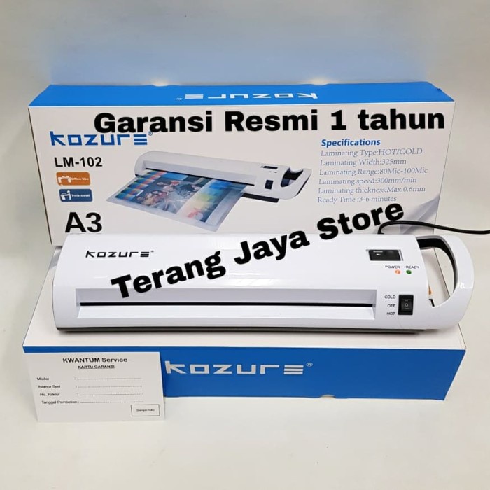 Jual Mesin Laminating Kozure LM-102 Mesin Laminating A3 Kozure LM102 ...