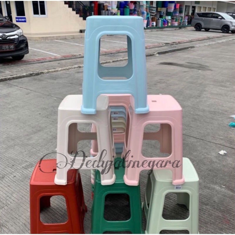 Jual Kursi Baso Plastik Warna Pastel Bangku Plastik Tinggi Kuat Tebal