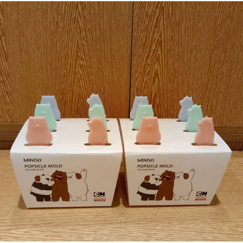 Jual Miniso Popsicle Mold We bare bears | Cetakan Jelly/Ice cream ...
