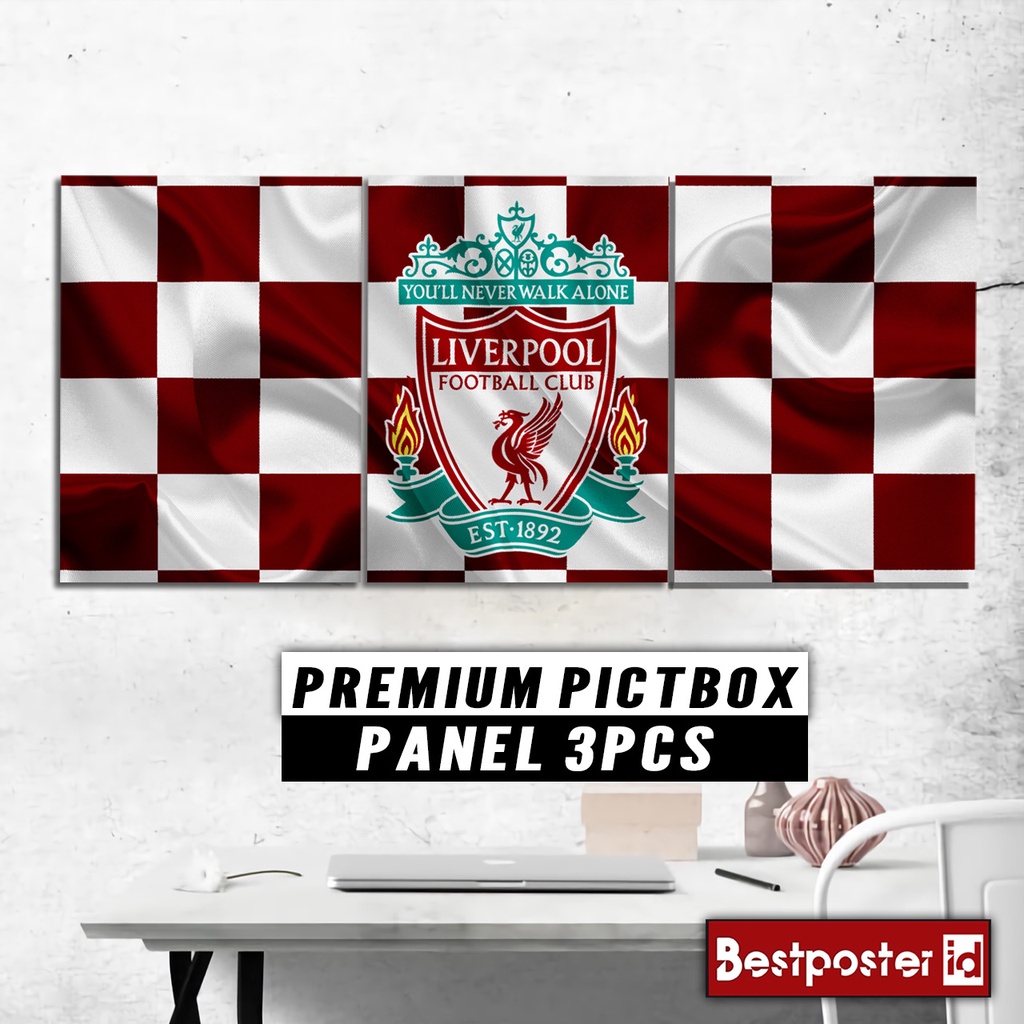 Jual Poster Frame PANEL LIVERPOOL Kayu Tebal BOLA PICTBOX000101 ...