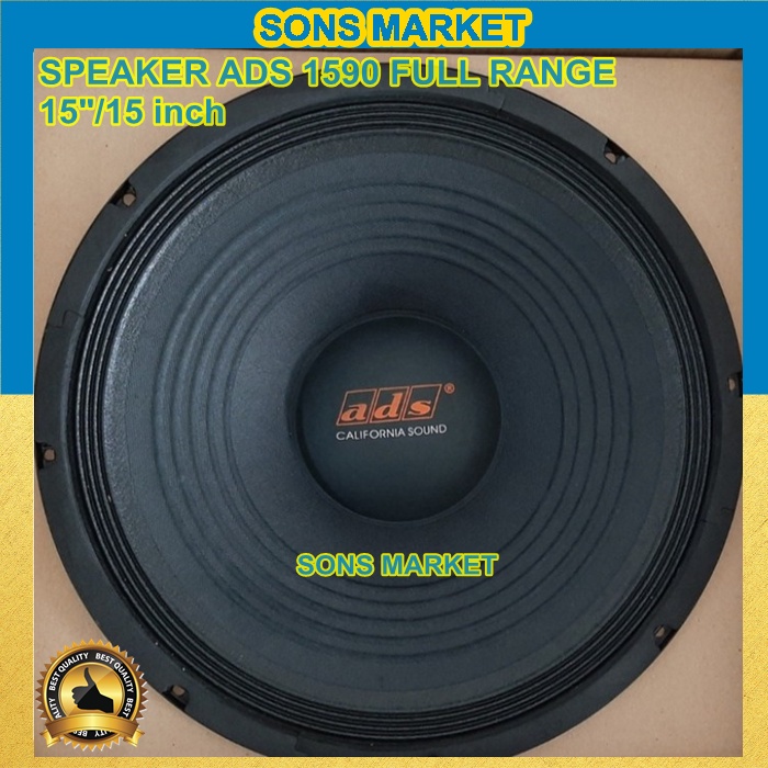 Jual SPEAKER ADS 1590 15inch 15 inch FULL RANGE MID LOW PRO 15