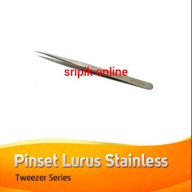 Jual pinset T4 lurus CK T4-SSSA stainless steel | Shopee Indonesia