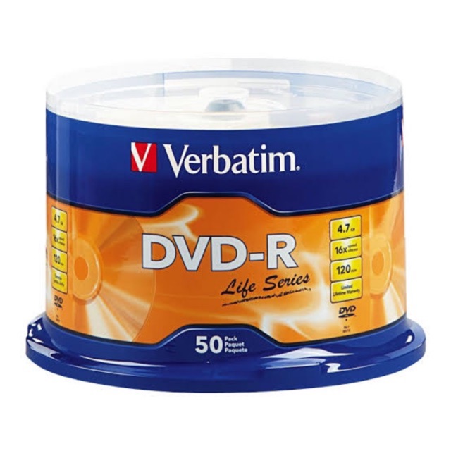 Jual DVDR VERBATIM 16X 4.7GB Original / Kaset Kosong DVDR VERBATIM