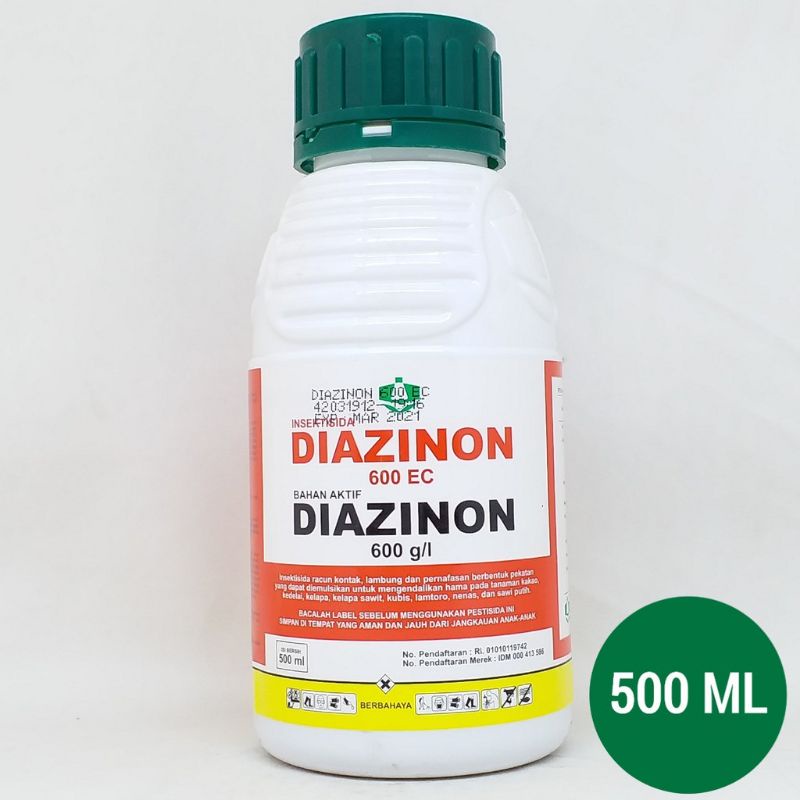 Jual DIAZINON 600EC (500ML) INSEKTISIDA BAHAN AKTIF DIAZINON 600G/L