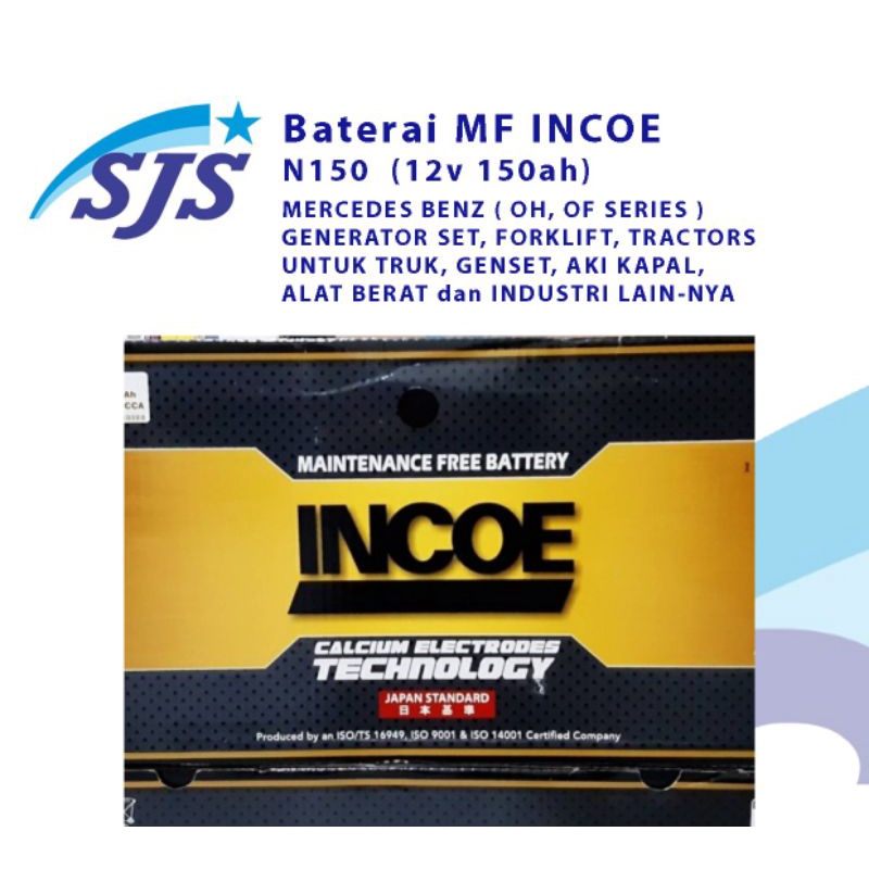 Jual Accu Incoe MF N150 12v 150ah kering | Shopee Indonesia