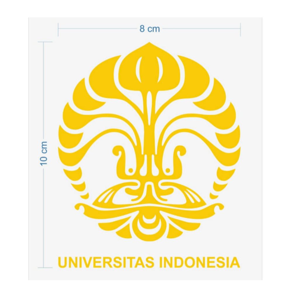 Sticker Kampus Logo Ui Universitas Indonesia | Lazada Indonesia