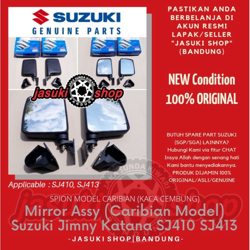Jual Mirror Assy Spion Suzuki Caribian Jimny Katana Samurai SJ410 SJ413