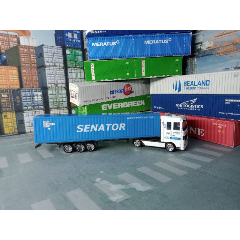 Jual Diecast Truck Container SENATOR - Miniatur truk kontainer | Shopee ...