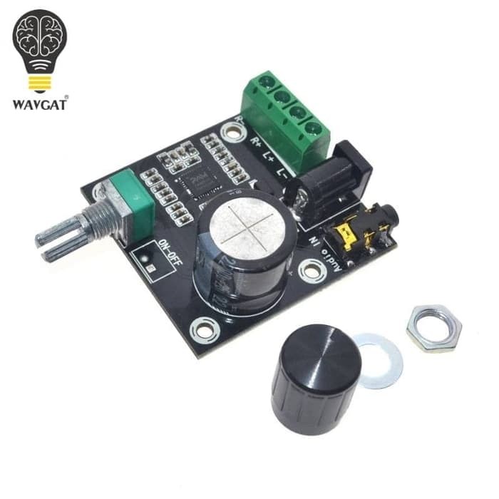 Jual Digital Amplifier Class D Stereo 2x 15Watt PAM8610 + Volume