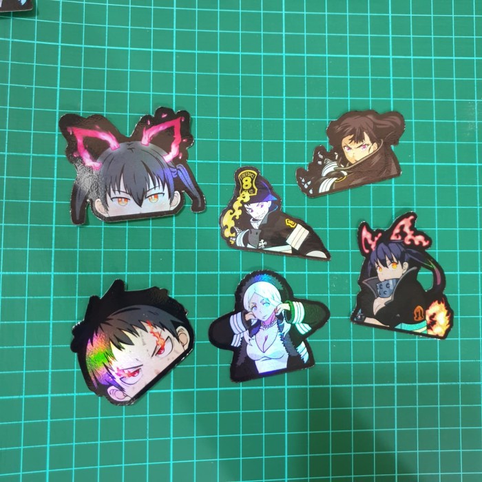 Jual Sticker Hologram Anime - Fire Force - Set 6pcs | Shopee Indonesia