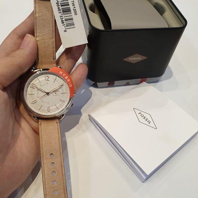 Jual Jam Tangan FOSSIL Smartwatch Hybrid FTW1200 Accomplice Sand Leather New Original Shopee Indonesia