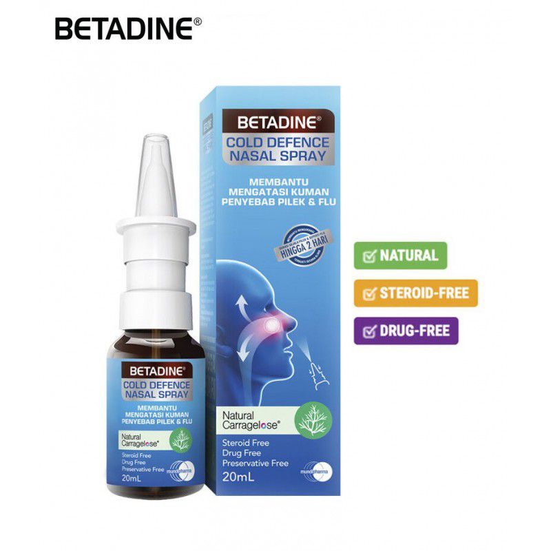 Jual Betadine Cold Defence Nasal Spray 20 ml Shopee Indonesia