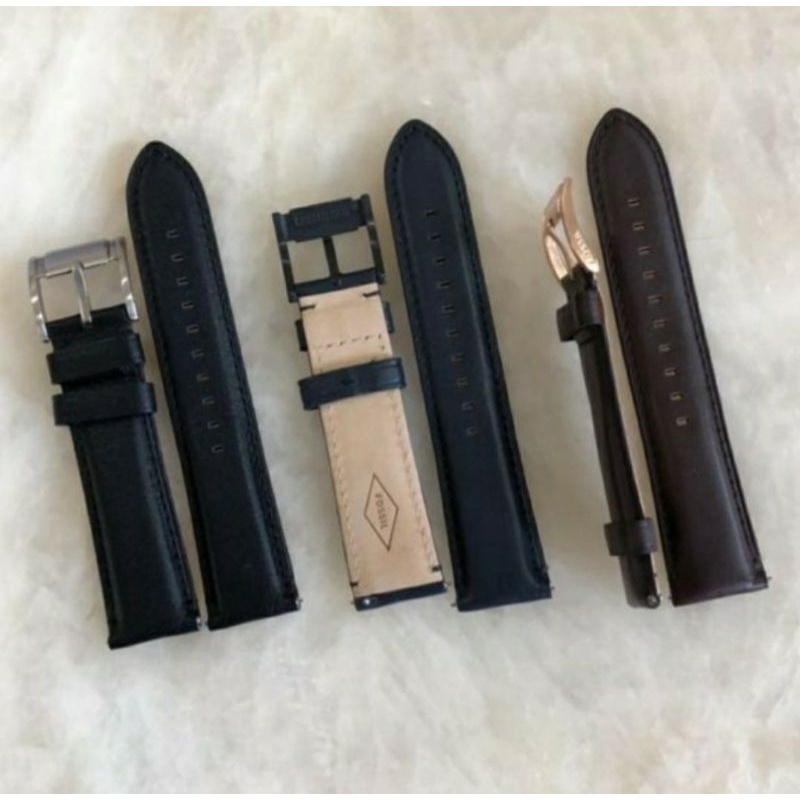 Jual Strap kulit fossil tali jam fossil original 22 mm tali jam tangan