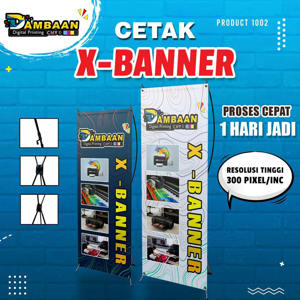 Jual CETAK X BANNER | Ukuran 60 x 160 | RANGKA BLACK | - Free Design ...