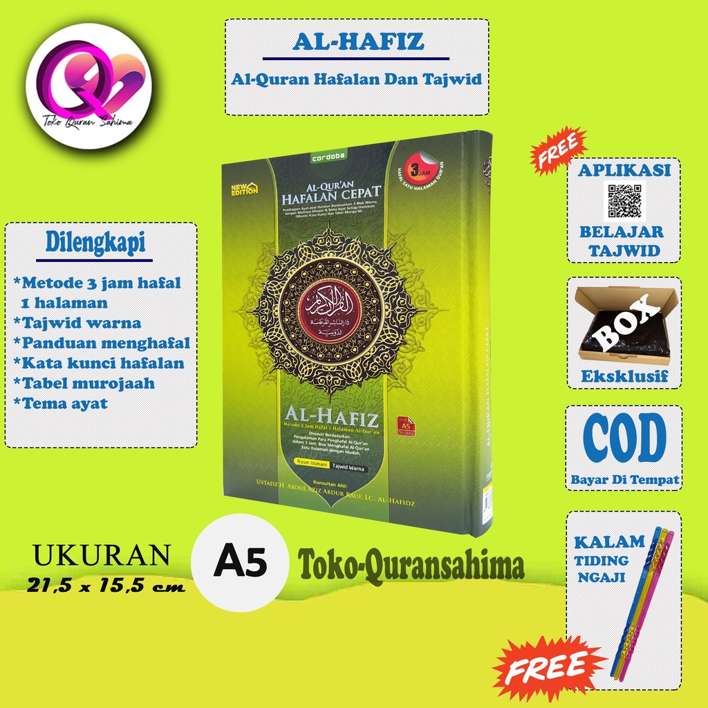 Jual Al Quran Hafalan Cepat Dan Terjemah Ukuran Sedang Al Hafiz A5 ...