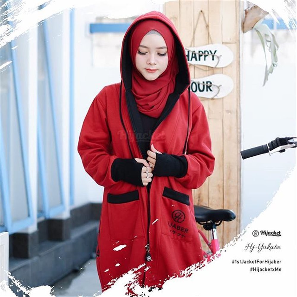 Jual Jaket Hijacket Yukata Merah L Promo Spesial Limited Shopee Indonesia