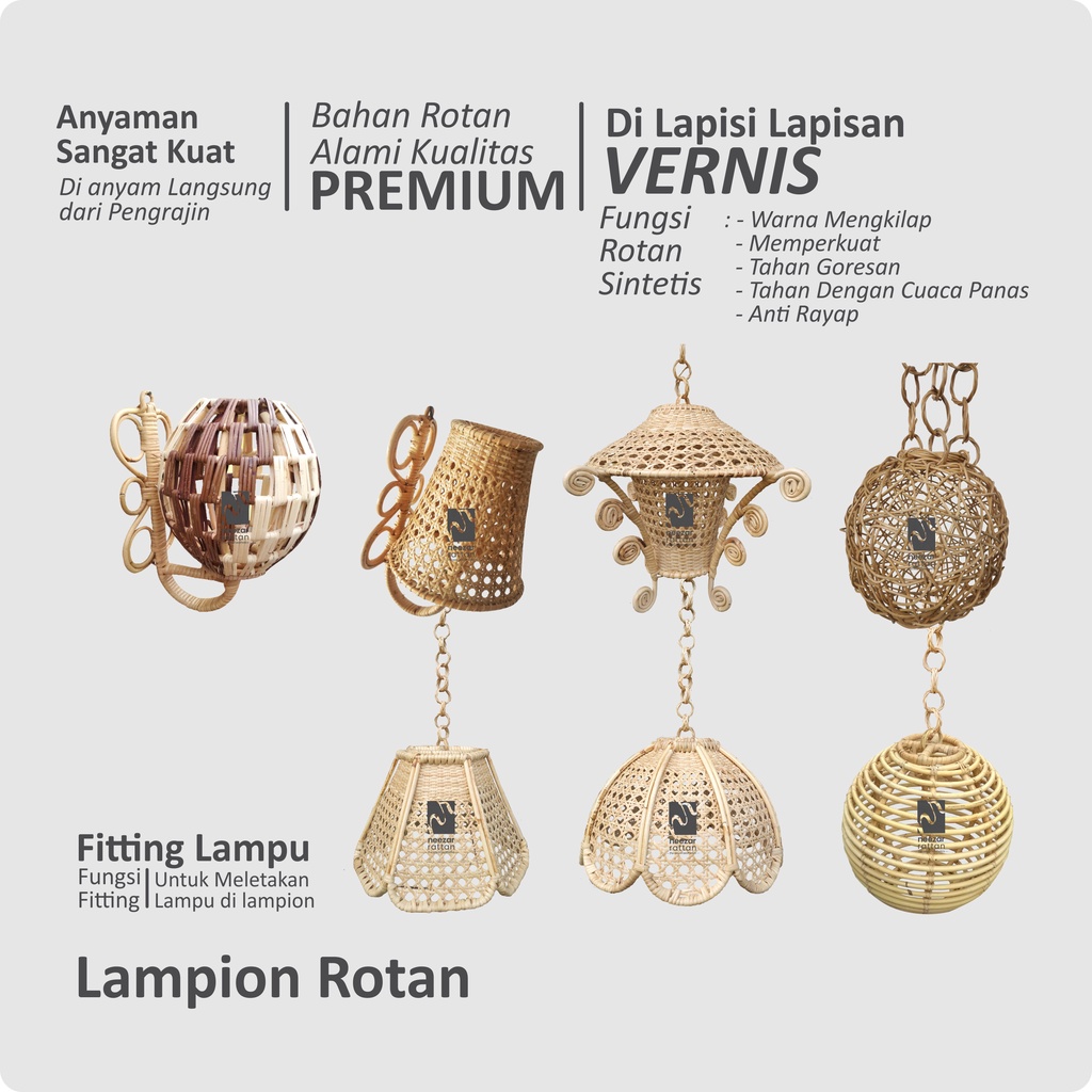 Jual Hot Sale Kap Lampion Rotan Lampu Hias Gantung Dan Dinding Cafe