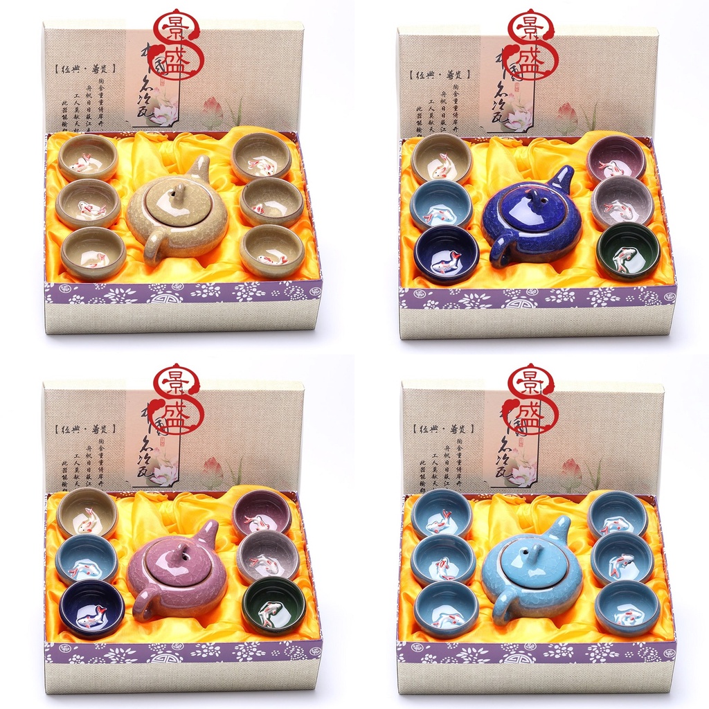 Jual [VAES] HAMPERS CHINESE TEA SET 5/7 PCS Parsel Set Teh Cangkir Teko ...