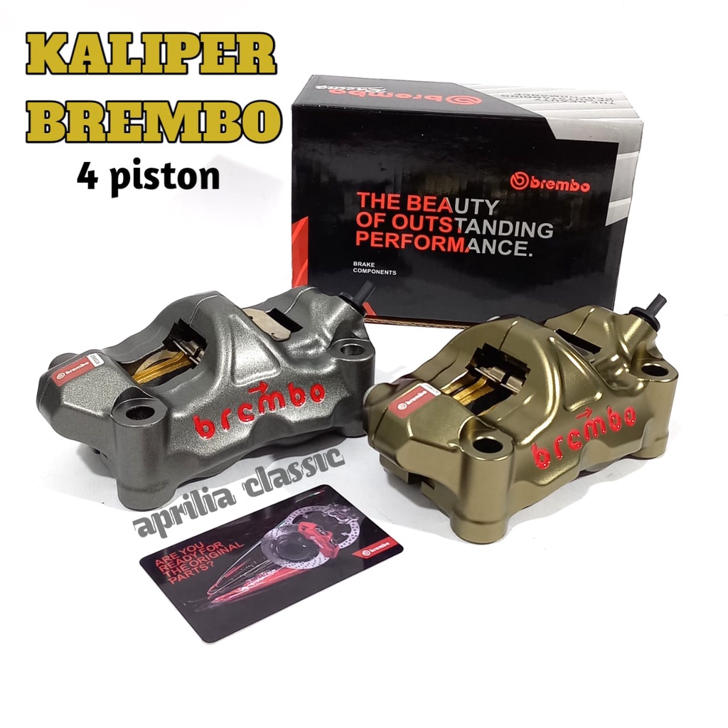 Jual CALIPER KALIPER DEPAN BREMBO 4 PISTON GP 104 /CALIPER BREMBO GP 4 ...