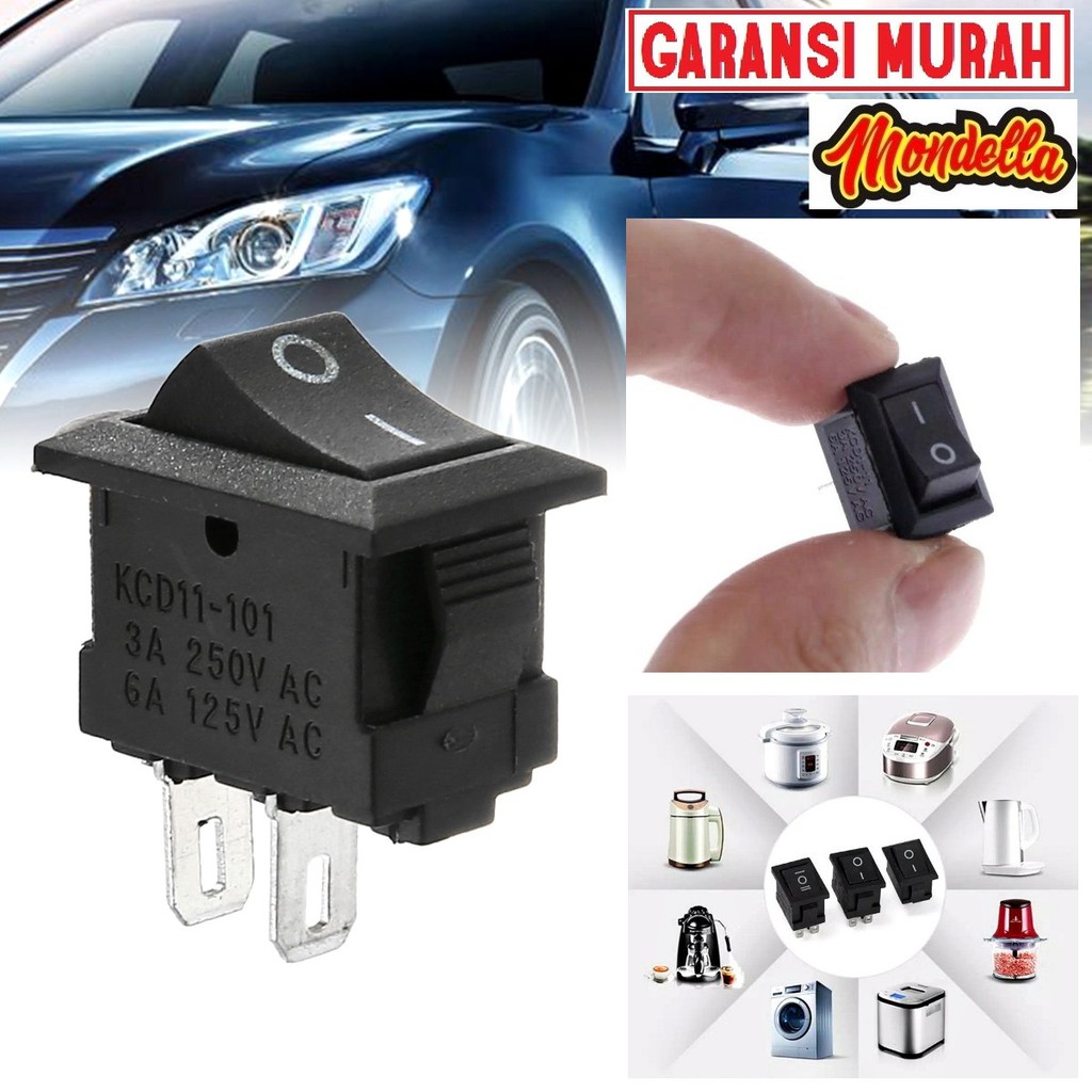 Jual Saklar On Off Kotak HITAM Saklar Rahasia 2 Pin Kaki Motor Mobil ...